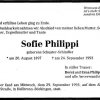 Schindler Sofie 1897-1993 Todesanzeige